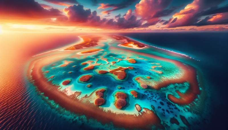 Crystal clear reef waters